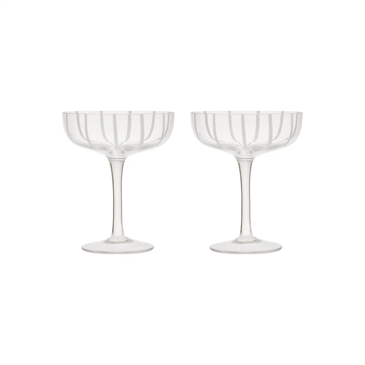 Mizu Coupe Glass - Pack of 2 - Clear