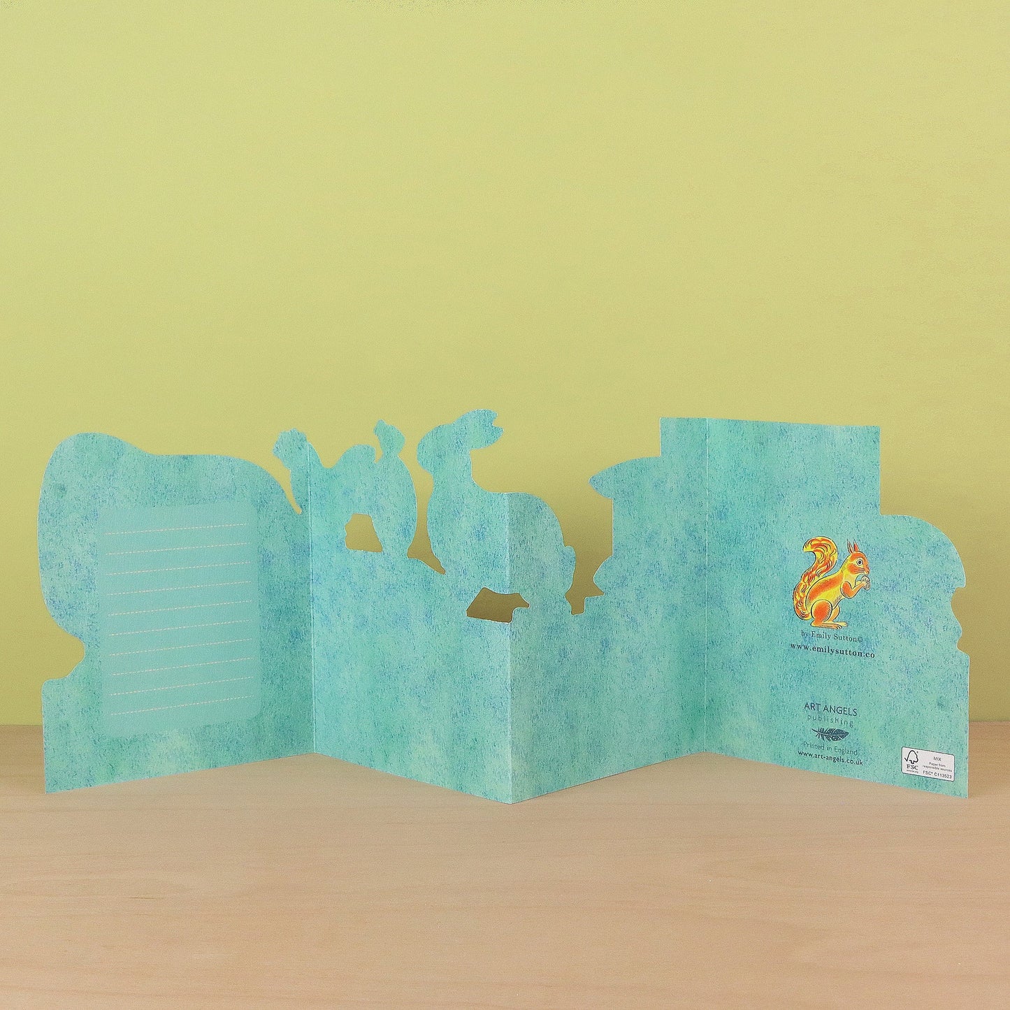 Tin Toys, Polar Bear To Elephant Die Cut die-cut card by Emily Sutton
