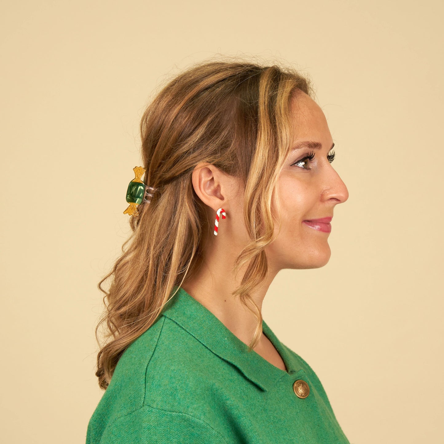 Candy cane earrings