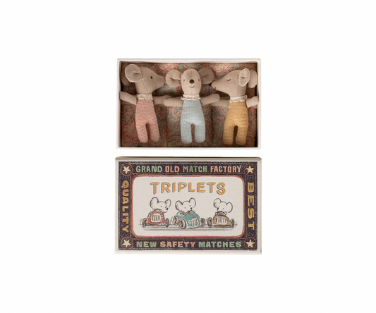 Triplets, Baby mice in matchbox - Checker