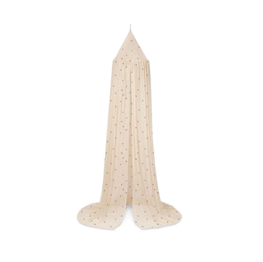 bed canopy tulle cherry glitter