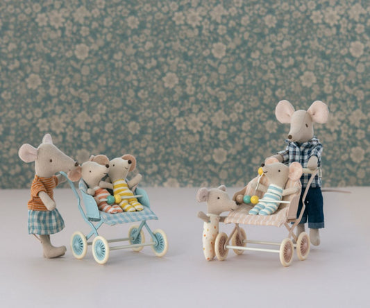 Stroller, Baby mice - Rose