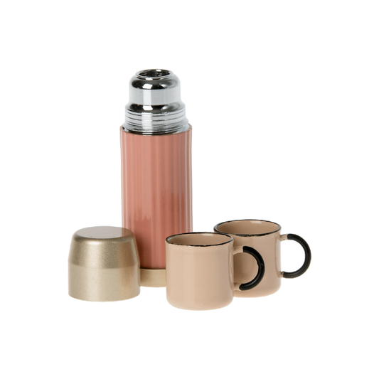 Thermos and cups - Soft Coral