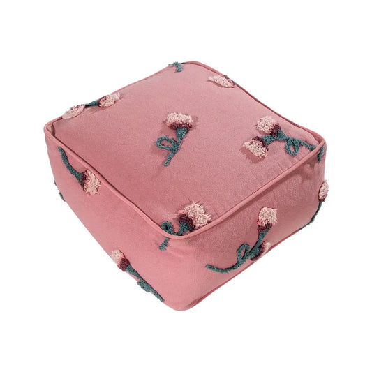 Pouf English Garden Ash Rose