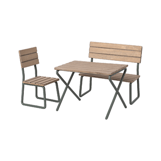 Garden set -Table w. chair and bench, Mouse