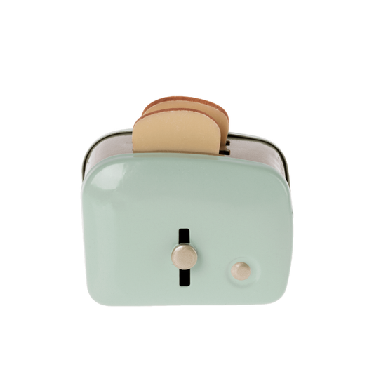 Miniature toaster with bread - Mint