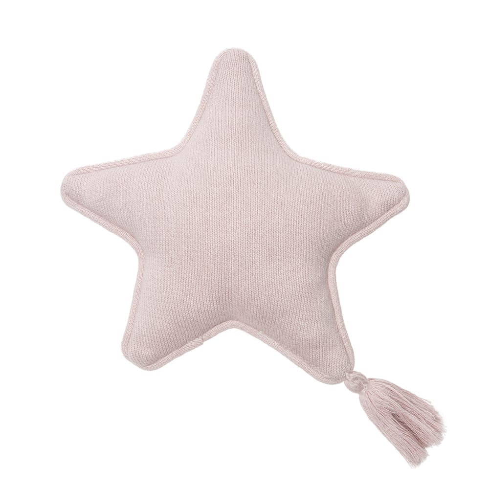 Knitted Cushion Twinkle Star, Pink Pearl