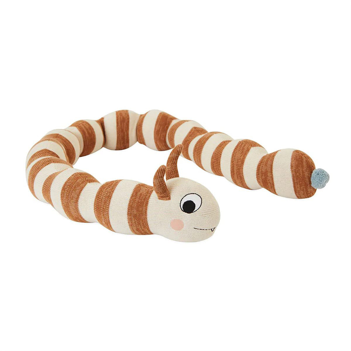 Leo Larva Figure, Caramel/Off white