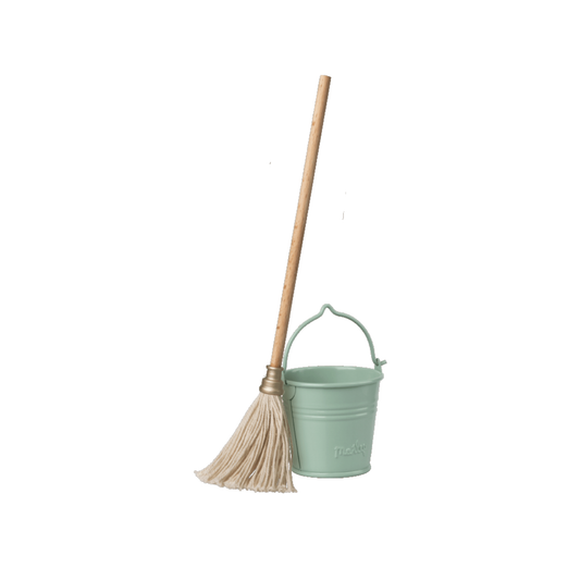 Miniature bucket and mop