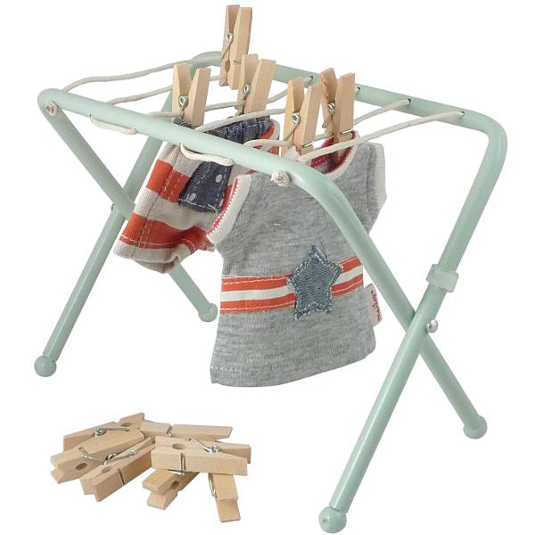 Miniature drying rack w. pegs