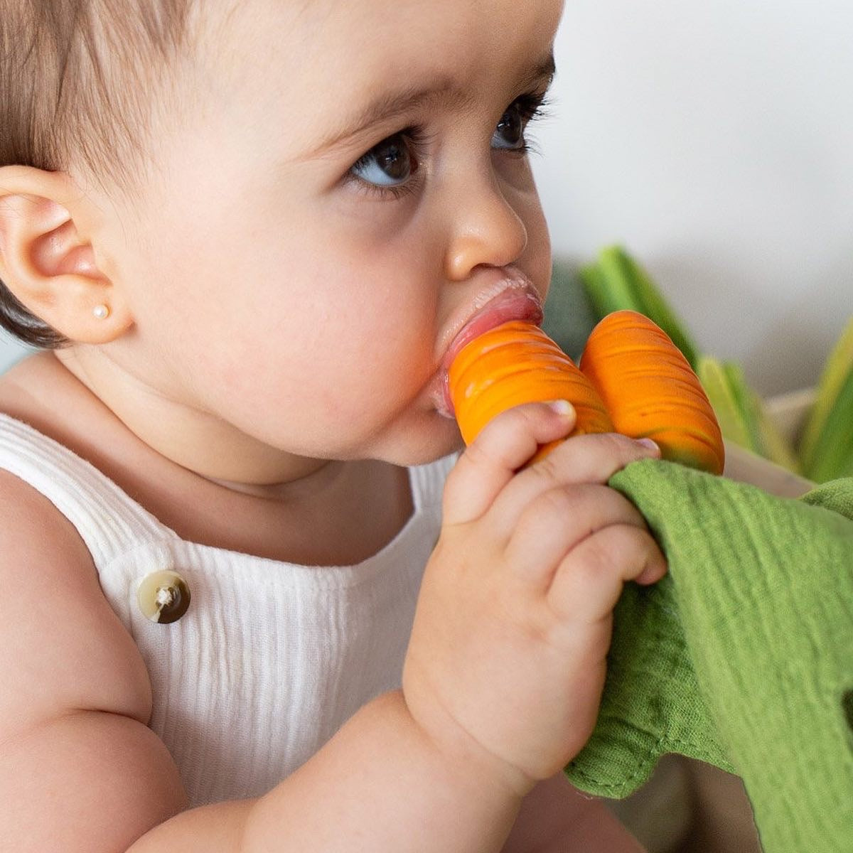 Cathy The Carrot Mini Doudou-Teether