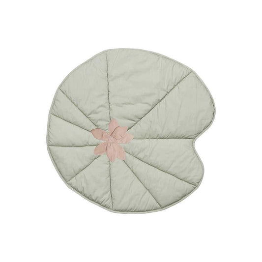 Washable Play Mat, Water Lily - Olive