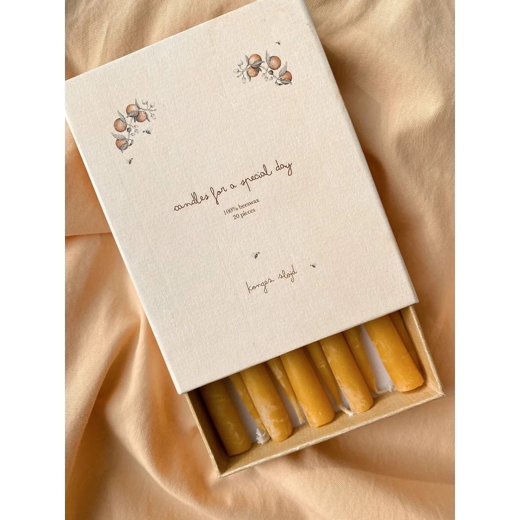 20 pack birthday train candles - nature